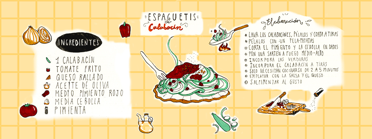 Receta de Espaguetis de calabacín by Carla Arrieta Barahona