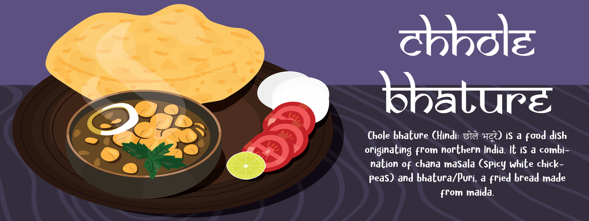 Indian delicacy: Chhole Bhature by anushka_aura