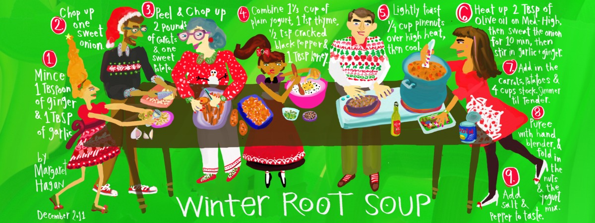 Winter Root Soup by Margaret Hagan