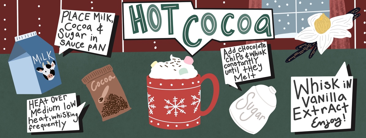 Cozy Cup of Cocoa For a Snowy Day by Carmen Burton-Perez