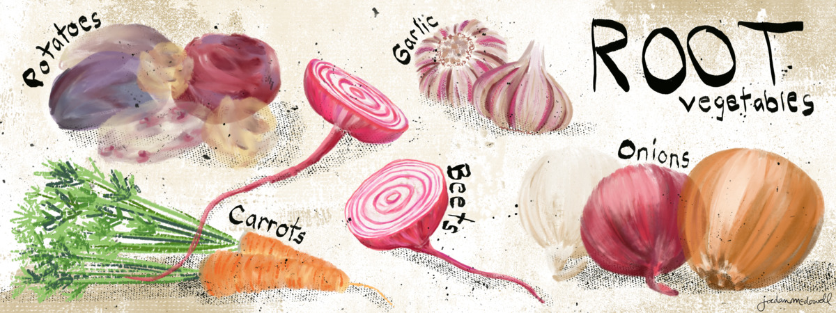 Root Vegetables + All Their Texture! by Jordan McDowell