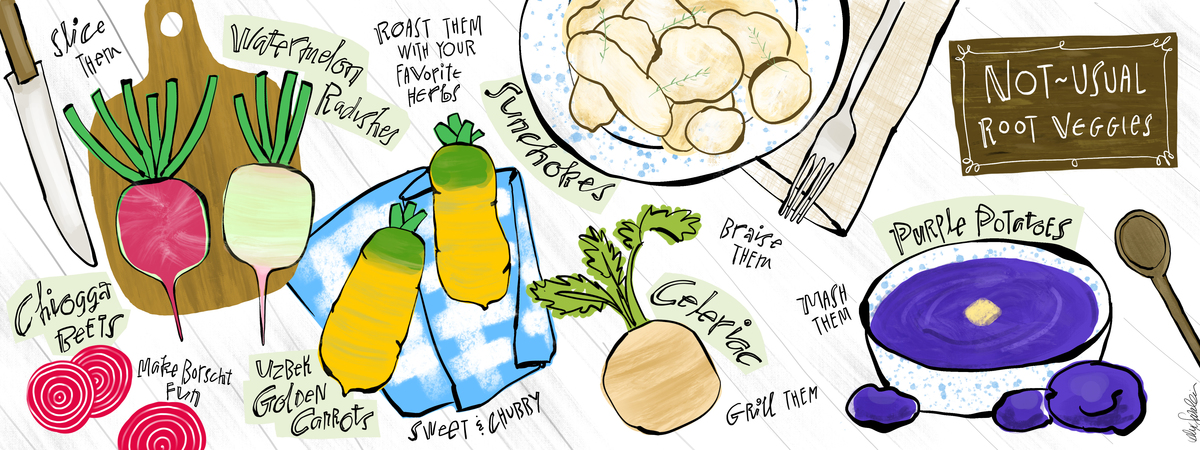 Not-Usual Root Veggies by Alex Savakis