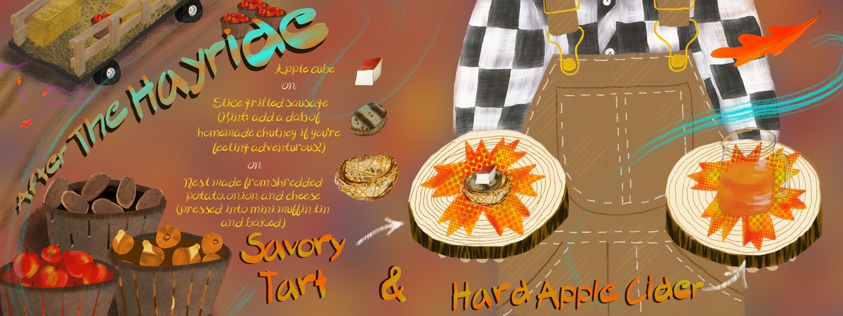 After The Hayride Savory Tart & Hard Apple Cider by Gina M. Brown