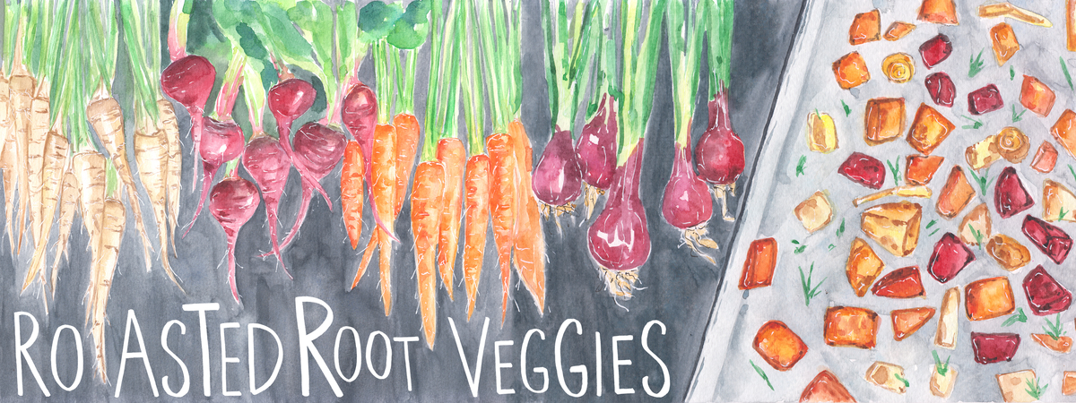 Roasted Root Veggies by Cloudy King