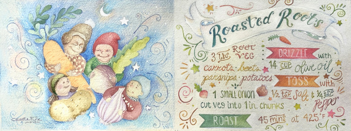 Roasted Roots by Coyote Fire Illustration