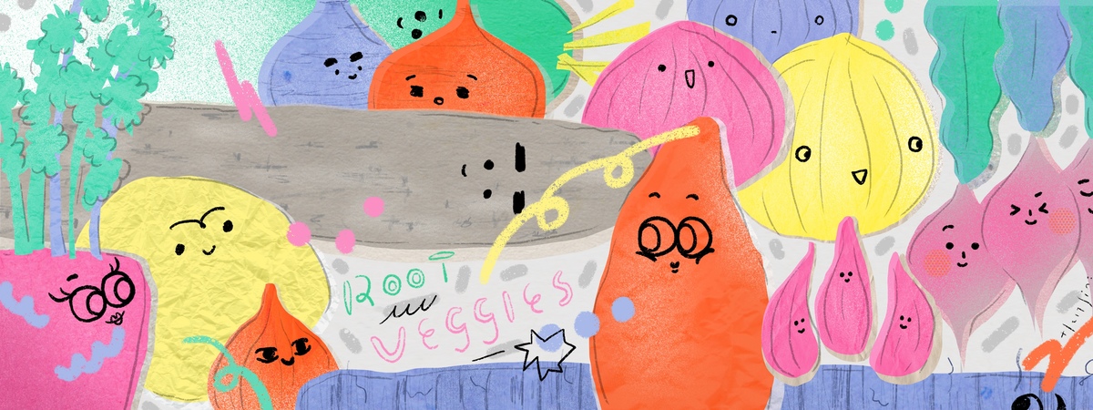 Root Veggies by Jessie Woodz