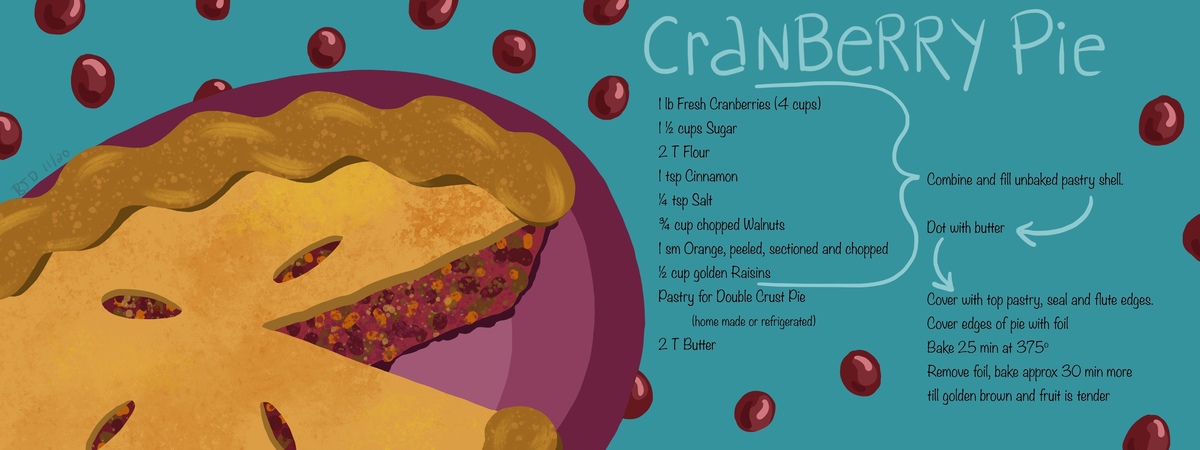Cranberry Pie by Barb Dragony
