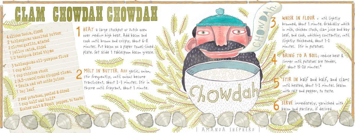 Winter Warmer Chowdah Chowdah by Amanda Shepherd Illustration
