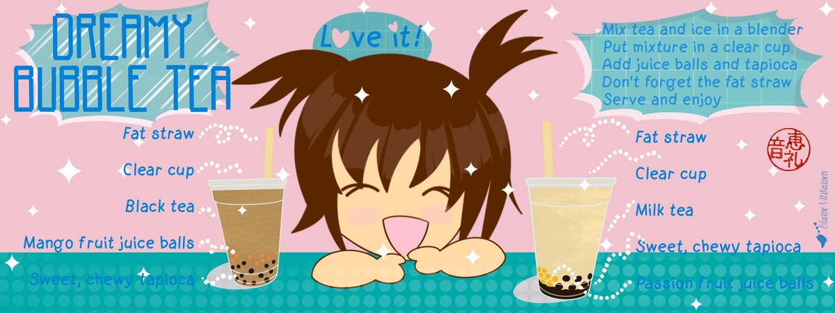 Dreamy Bubble Tea by Elaine Vitikainen