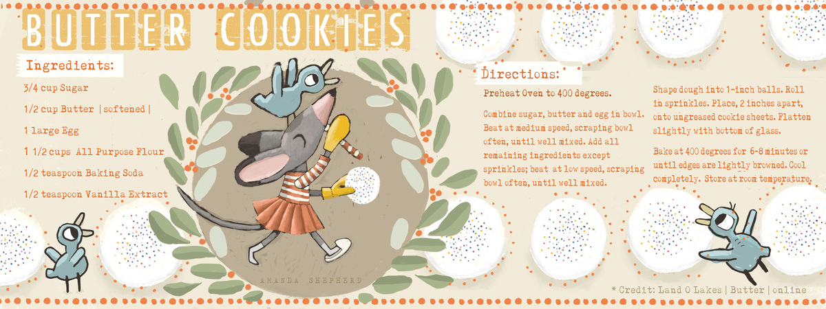 Miss Mouse's Butter Cookies by Amanda Shepherd Illustration