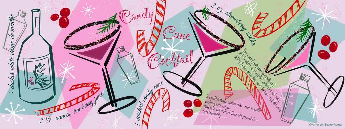 Candy Cane Cocktail by Annelein Beukenkamp