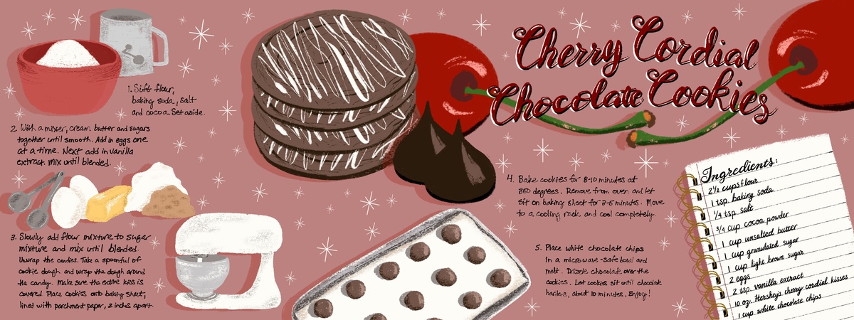 Cherry Cordial Chocolate Cookies by Nancy Henry