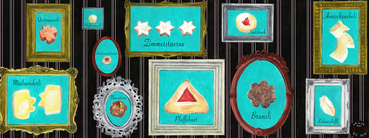 Swiss Traditional Christmas Cookie Collection by Karen Cotting