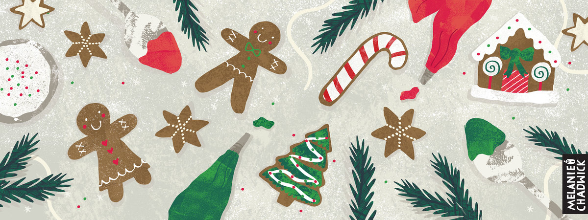 Iced Christmas Biscuits by Mel Chadwick