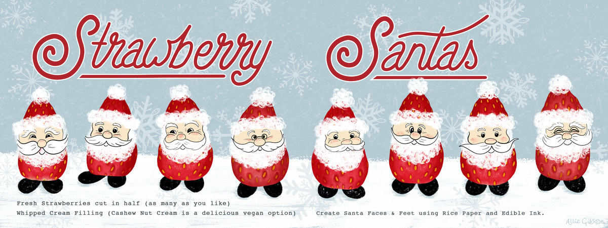 Strawberry Santas - Holiday Sweets! by Allie Gibson