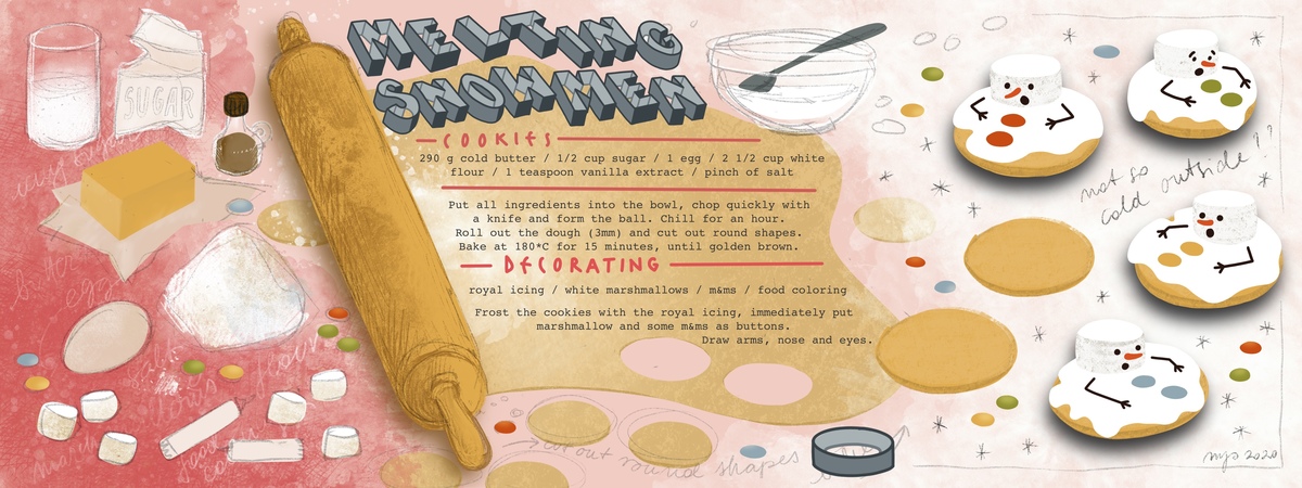 Melting Snowmen Cookies by panimoni