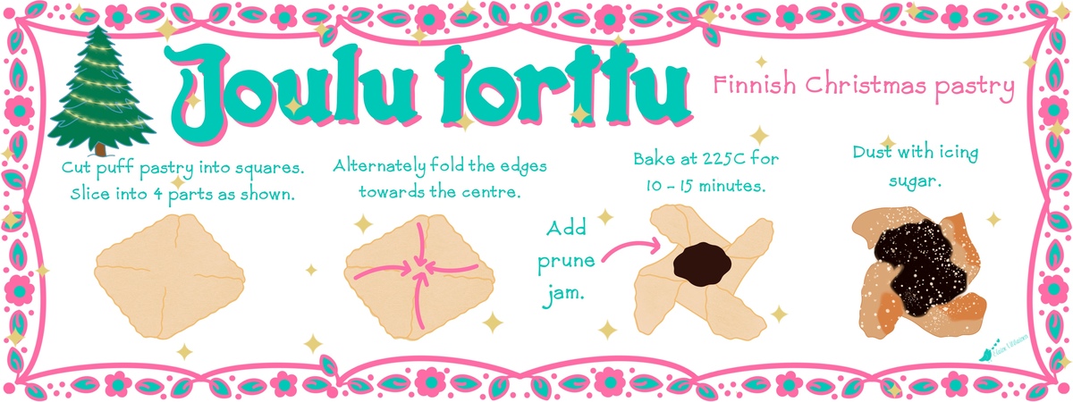 Joulutorttu by Elaine Vitikainen