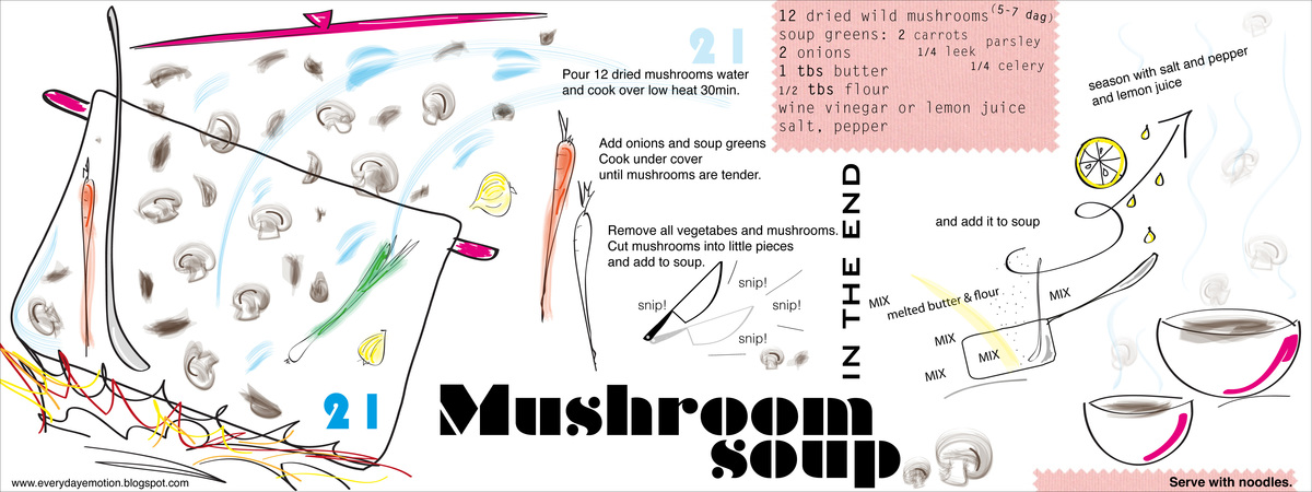 Mushroom soup by Justyna Hapeta