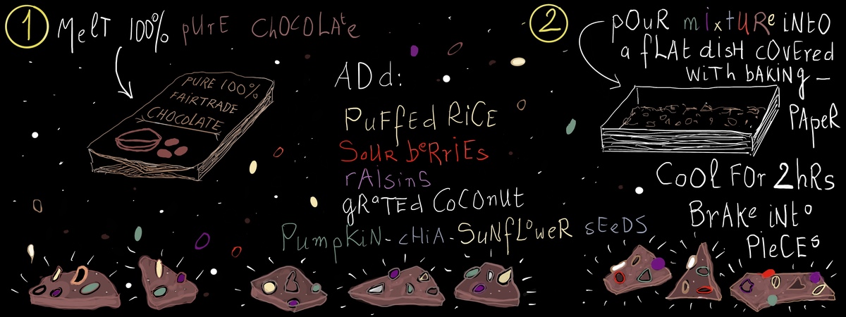 Crispy Christmas chocolate by Marisa Witte