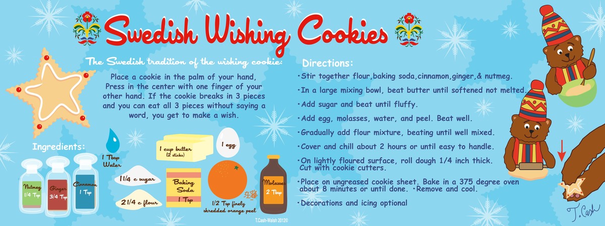 Swedish Wishing Cookies by Tina Cash