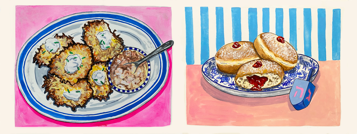 Latkes or Sufganiyot? by Jessie King Regunberg