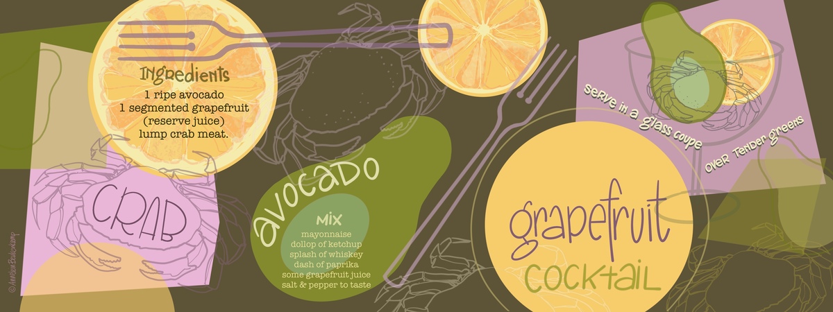 Crab Avocado Grapefruit Cocktail by Annelein Beukenkamp