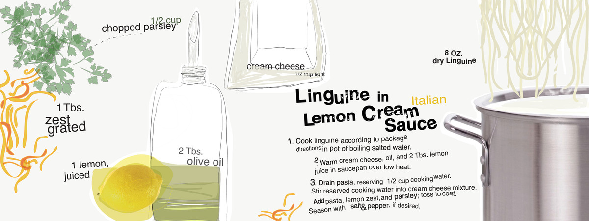 Linguine in Lemon Cream Sauce by Nazanin Kani
