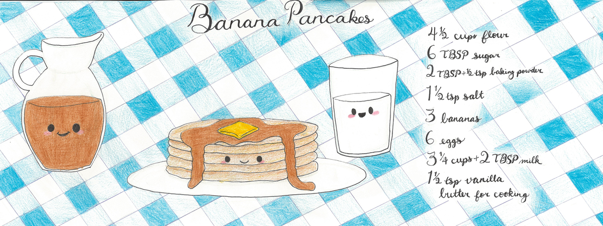 Banana Pancakes by Sophia Beard