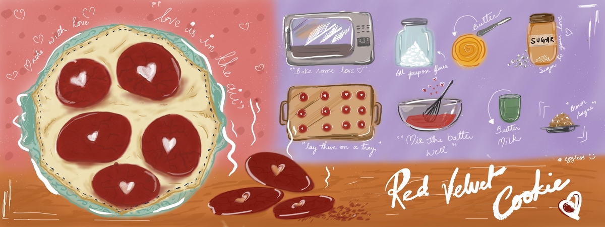 Red Velvet Cookie by Ananna Chatterjee