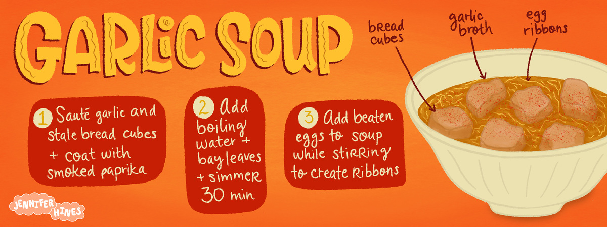 Spanish Garlic Soup by Jennifer Hines