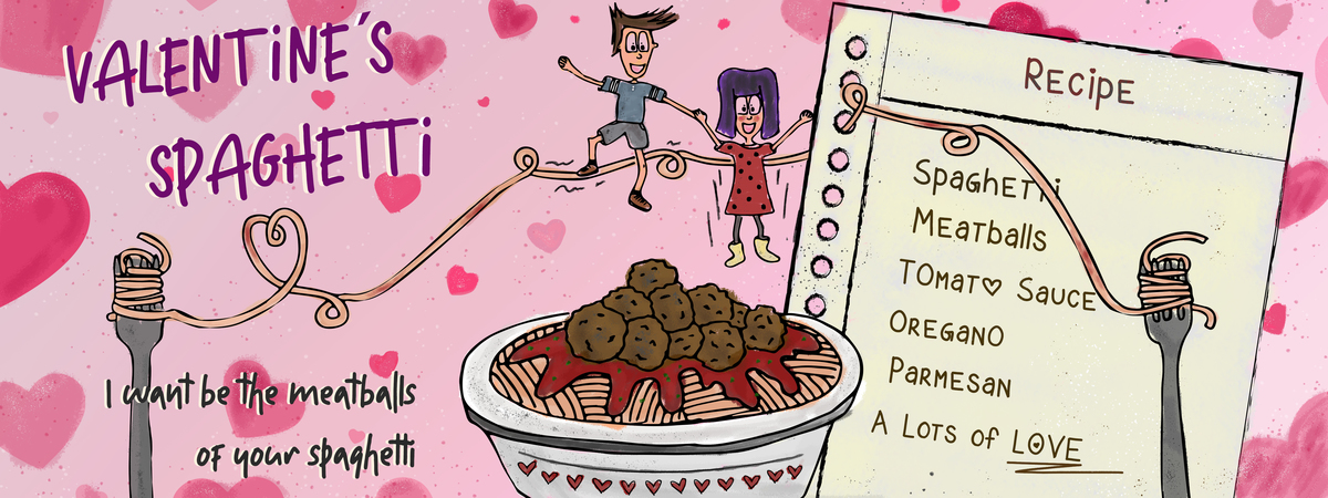 Valentine´s Spaghetti by Melosetestudio