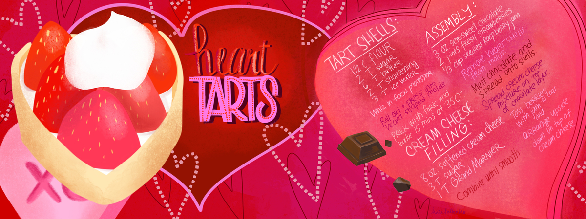Heart Tarts by Katia Bulbenko