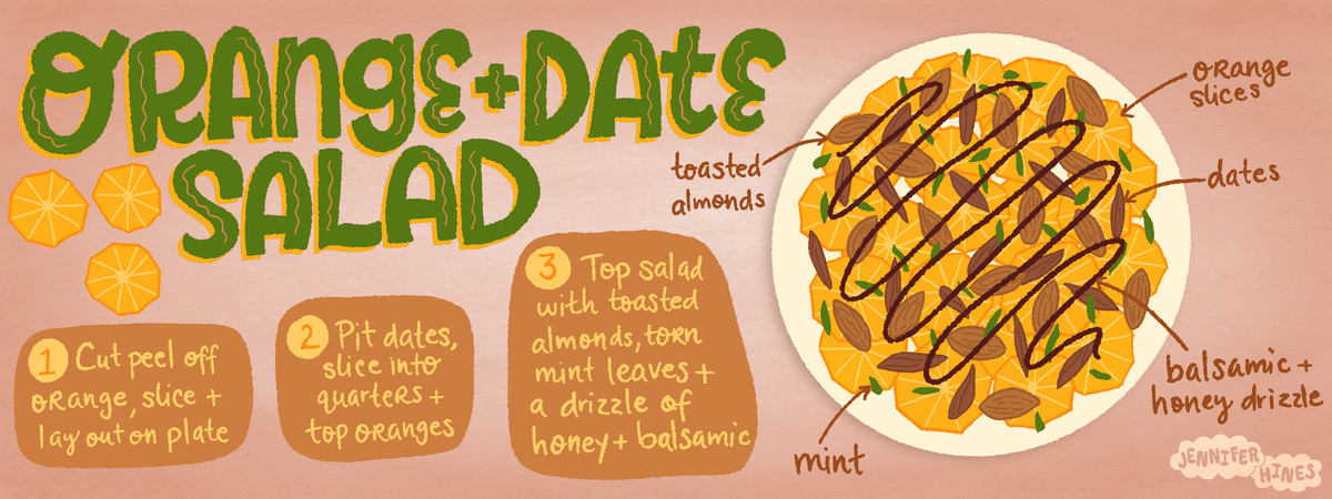 Orange and Date Salad by Jennifer Hines