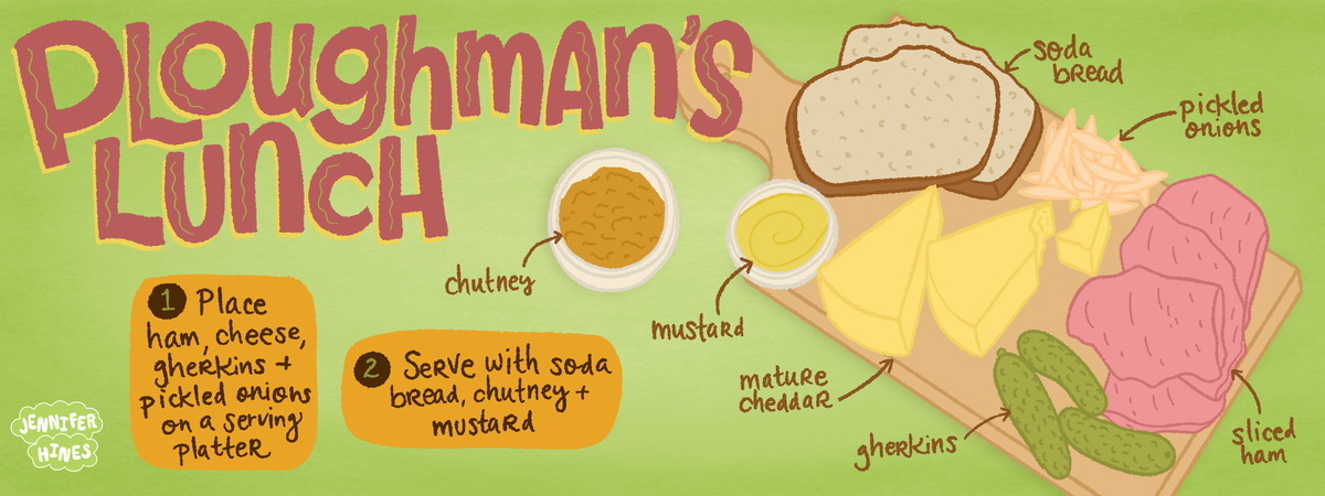 Ploughman's Lunch Platter by Jennifer Hines