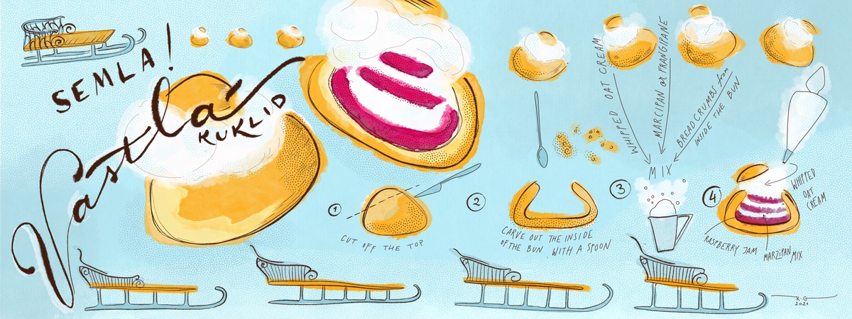 Estonian Vastlakukkel aka Semla by Katharina Grepp