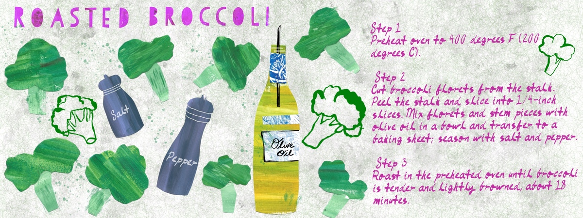 Roasted broccoli by Art by Ashlesha
