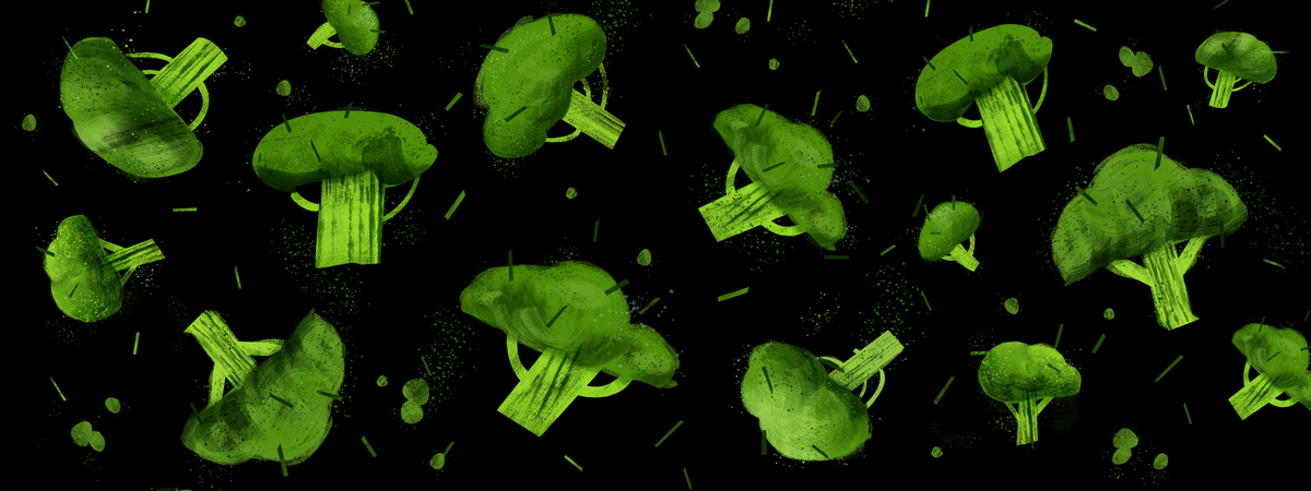 Broccoli forest by Ania Drozd