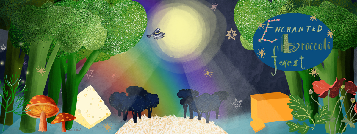 Enchanted Broccoli Forest by Katia Bulbenko