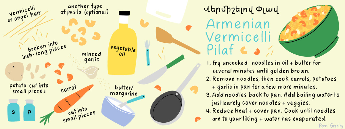 Oodles of Noodles: Armenian Vermicelli Pilaf by Perri Greeley