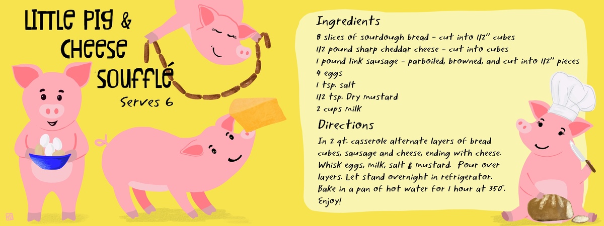 Little Pig & Cheese Soufflé by Ksoltman