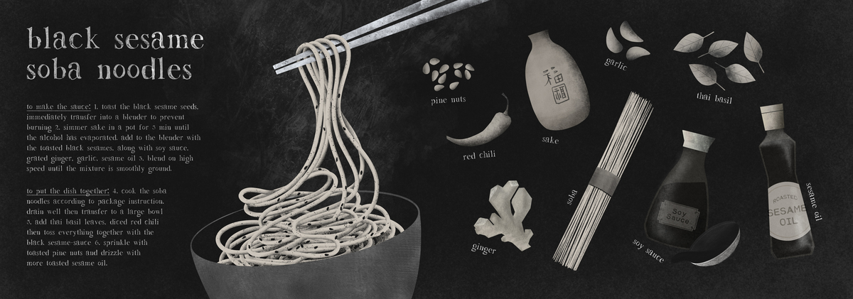 Black Sesame Soba Noodles by eatmefeedme