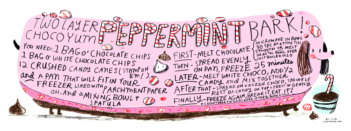 Two Layer Choco Yum Peppermint Bark by Ohara Hale