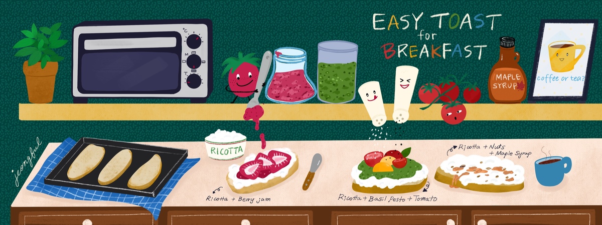 Easy Toast for Breakfast by jeongful
