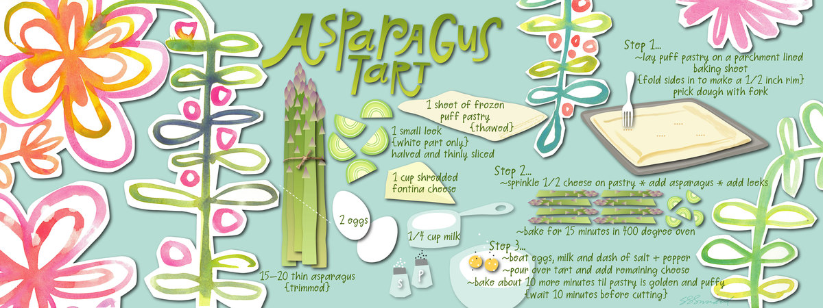 Asparagus Tart by Salli S. Swindell
