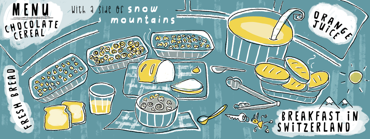 Breakfast in Switzerland by Soundarya Gottapu