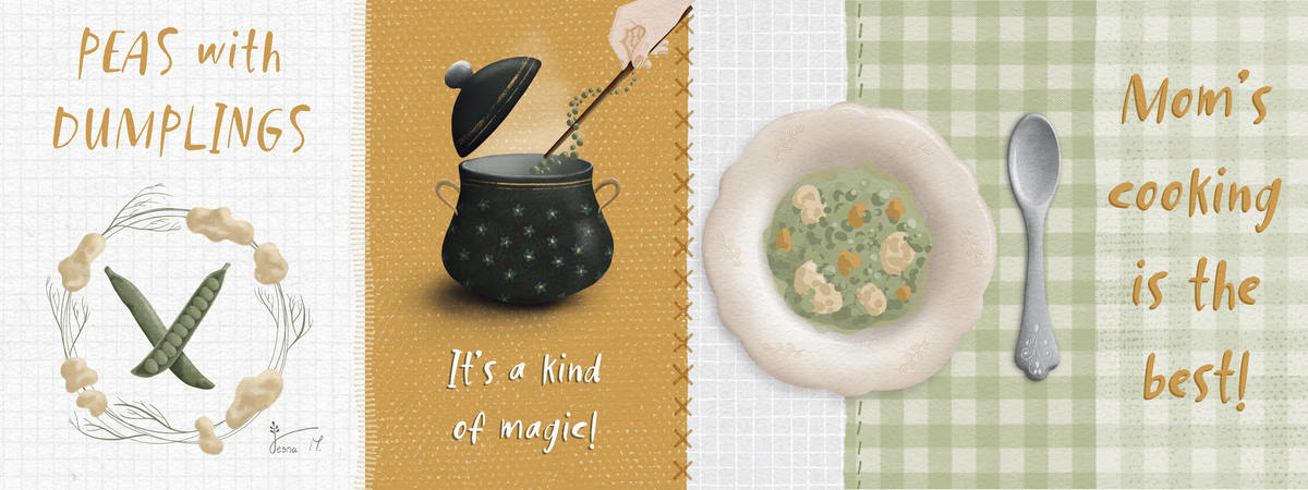 Peas With Dumplings by Vesna Maric