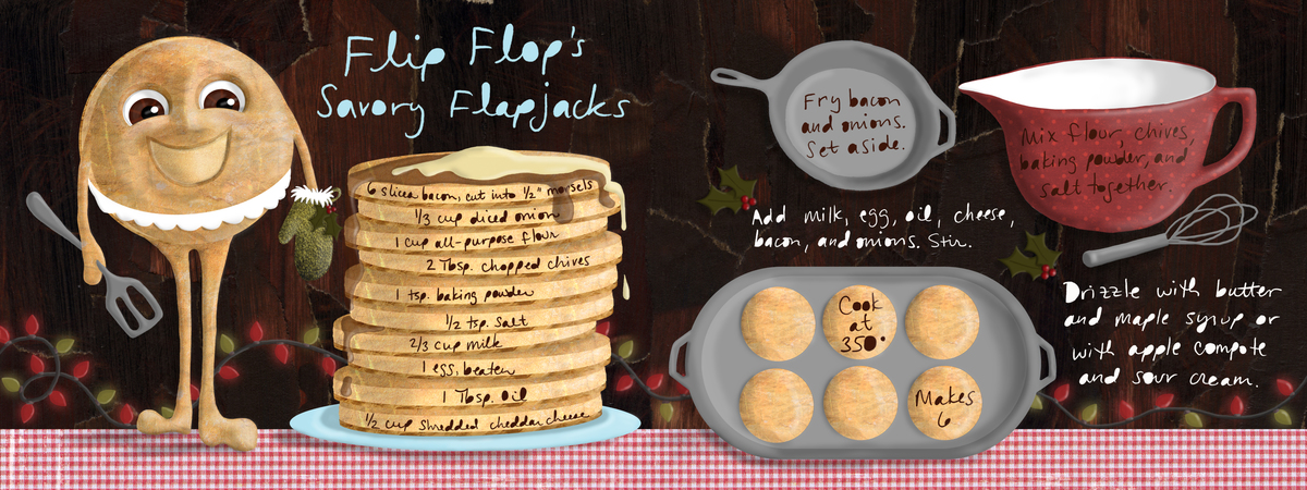 Flip Flop's Savory Flapjacks by Stacia Krause Stojanoff