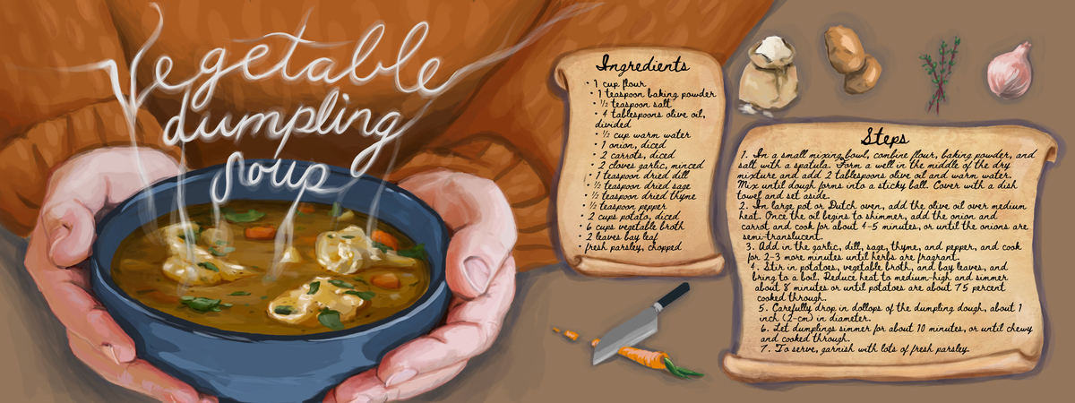 Vegetable Dumpling Soup by Kirsten Pruitt
