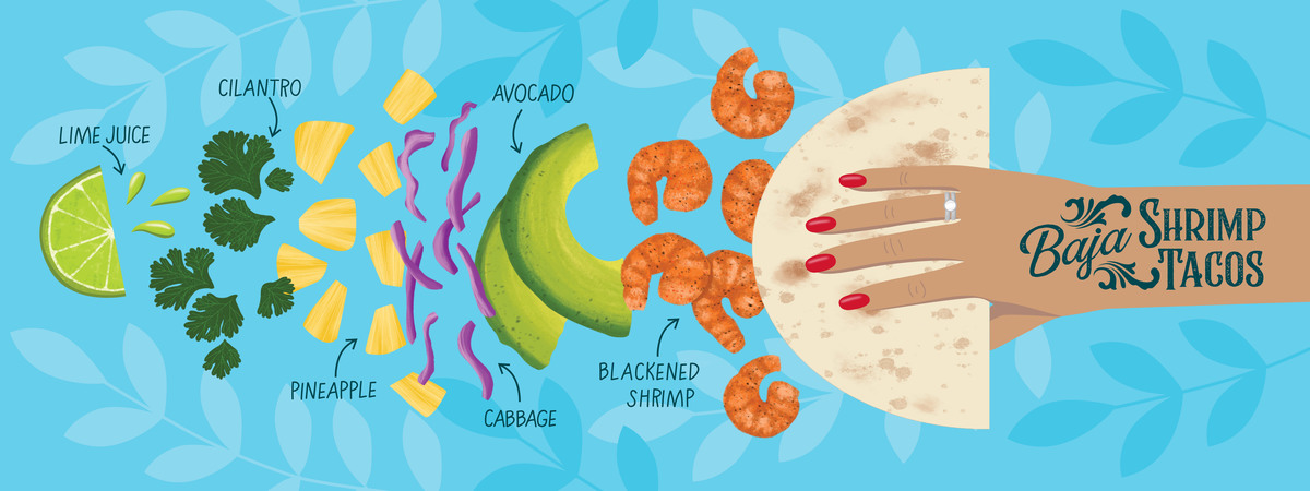 Baja Shrimp Tacos by Lisa Kubenez