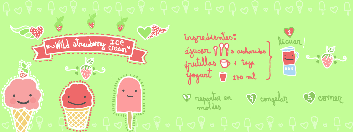 Wild(i) Strawberry Yogurt Ice Cream by Gloria Melo